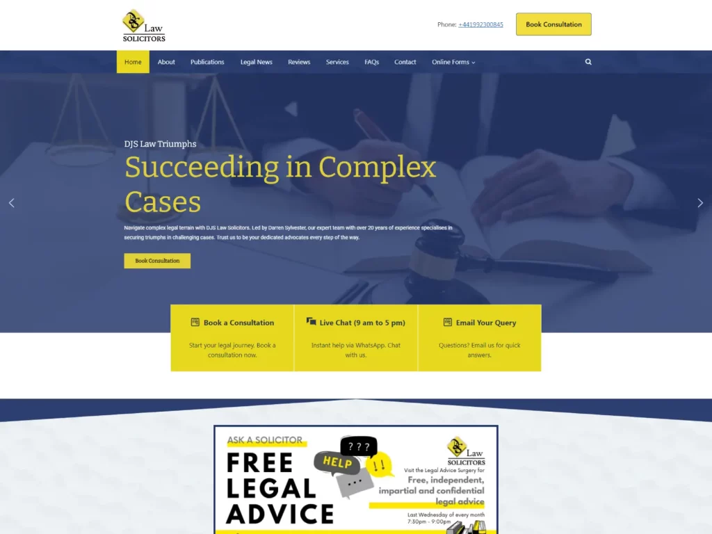 law website design services uk